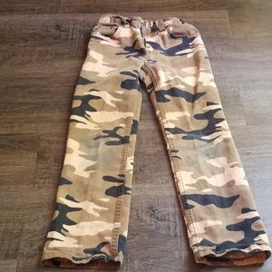 Faded Glory Boys Tan Camo Pants Size 7